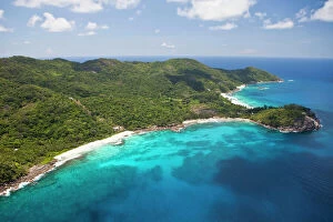 Related Images Collection: Anse Bazarca, Pointe Police and Police Bay, Southern Mahe, Mahe, Seychelles, Africa, Indian Ocean
