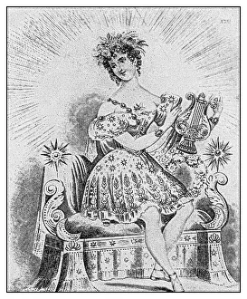 Antique illustration: Mrs Honey as Celestia Antique illustration: Mrs Honey as Celestia