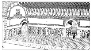 Antique illustration of palace of Nimrud (Kalhu near Mosul, Iraq) Antique illustration of palace of Nimrud (Kalhu near Mosul, Iraq)