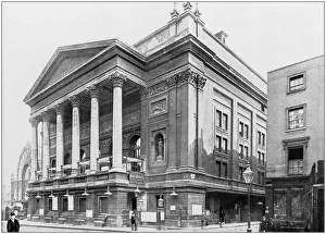 Antique photograph of London: Covent Garden Theatre Antique photograph of London: Covent Garden Theatre