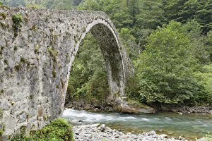 Arch bridge over the river Firtina, Firtina Valley, Rize Province, Pontic Mountains Arch bridge over the river Firtina, Firtina Valley, Rize Province, Pontic Mountains