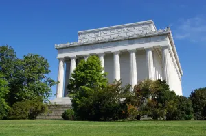 Prints of Dedicated in 1922, the Lincoln Memorial in Washington, D.C. has been the site of various famous speeches and is one of the several memorials built to honor an American president Architecture Prints: Lincoln Memorial Print (1922)