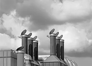 Industrial Landscape Art Prints: The Cloud Forge