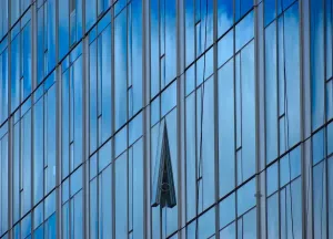 Modern Architecture Images Prints: Cloud Reflections