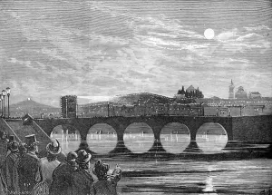 Prints of Michelangelo 100 year anniversary celebration World Famous Bridges Prints: Michelangelo 100 Year Anniversary Print (Ponte Vecchio)