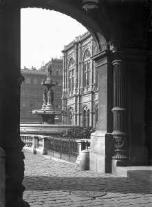Prints of Fountain at the side of the Vienna State Opera. Vienna 1, circa 1930. Photograph by Richard Werian. (Photo by Votava/brandstaetter images via Getty Images) Opera Prints: Vienna State Opera Fountain Print circa 1930