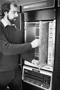 Vintage Computer Technology Prints: Computer Operator