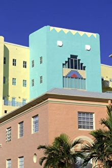 Art deco architecture, South Miami Beach, FL Art deco architecture, South Miami Beach, FL