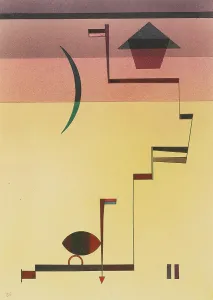 Expressionism Prints: Angular Eckig Print by Wassily Kandinsky