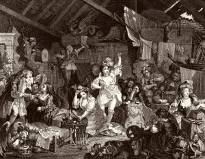 William Hogarth Prints: Dressing Room Print by William Hogarth, circa 1735