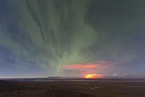 Ash and gas cloud of the Holuhraun fissure eruption, near the volcano Baroarbunga Ash and gas cloud of the Holuhraun fissure eruption, near the volcano Baroarbunga