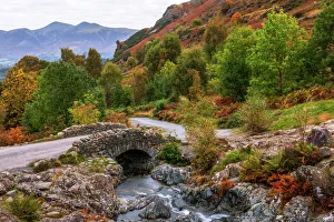Autumn Colours Print: Ashness Bridge, Keswick, Lake District