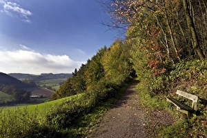 Autumnal landscape in Elfringhauser Schweiz region, Hattingen, Ruhr Area, North Rhine-Westphalia, Germany Autumnal landscape in Elfringhauser Schweiz region, Hattingen, Ruhr Area, North Rhine-Westphalia, Germany