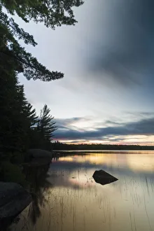 Bald Mountain Pond and Northern Forest at sunrise, Appalachian Trail Bald Mountain Pond and Northern Forest at sunrise, Appalachian Trail