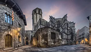 Barcelona Cathedral in the morning, Spain Barcelona Cathedral in the morning, Spain