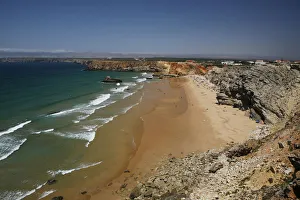 Beach, cliffs, atlantic coast, near Sagres, Portugal Beach, cliffs, atlantic coast, near Sagres, Portugal
