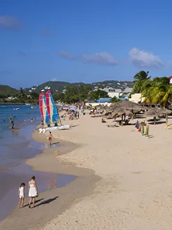 Beach of Rodney Bay with hotels, Saint Lucia Beach of Rodney Bay with hotels, Saint Lucia