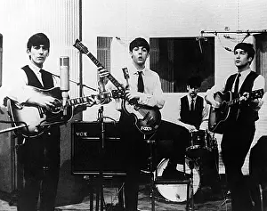 The Beatles 1963 Prints: Beatles At Decca Studios
