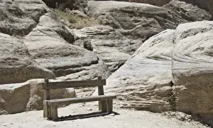 Jordan Travel Destinations Prints: The Bench
