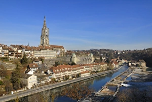 Bern - view of the old town and the Aare river - Switzerland, Europe Bern - view of the old town and the Aare river - Switzerland, Europe