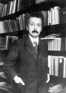 Albert Einstein Portrait Prints: Albert Einstein In His Library