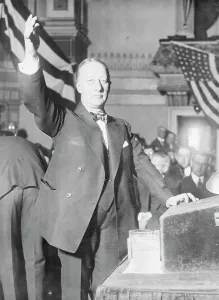 Political Leaders Prints: Alfred E. Smith Gesturing