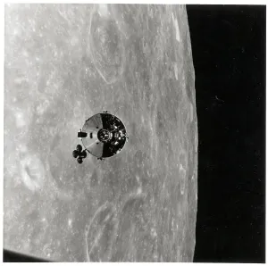 Apollo 10 Command Module Print - Lunar Orbit