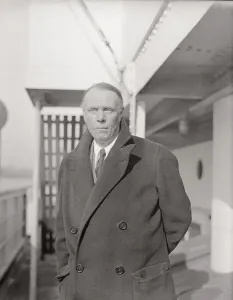Literary Arts Portrait Prints: Author Sinclair Lewis Posing on Deck