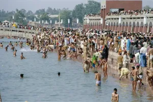 Solar Eclipse Photography Prints: Bathers During Solar Eclipse