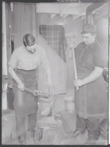 Traditional Craftsmanship Skills Prints: Blacksmiths At Work