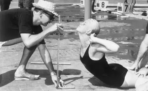 Vintage Swimming Photos Prints: Checking Out