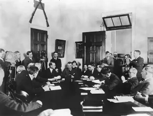 Historical Military Figures Prints: Colonel Billy Mitchell Testifying
