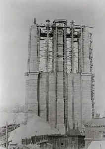 Construction of the Brooklyn Bridge Print, 1875-1878