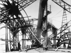 Eiffel Tower Construction Prints: Construction Of The Eiffel Tower