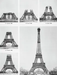 Eiffel Tower Construction Prints: Construction of Eiffel Tower