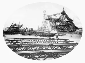 Construction of the Eiffel Tower Print