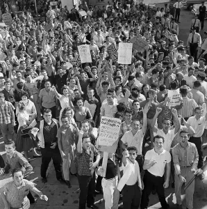 Desegregation Protest at William Franz Elementary School Print