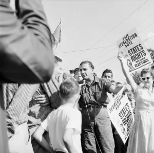 Desegregation Protest at William Franz Elementary School Print