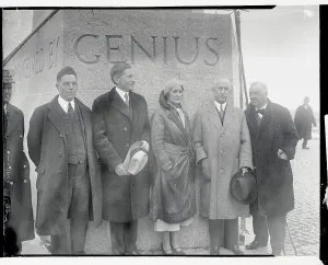 Kitty Hawk Aviation History Prints: Dedication of Wright Memorial Pylon