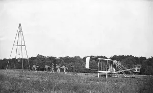 Historical Flight Photos Prints: Demonstration of Wright Plane