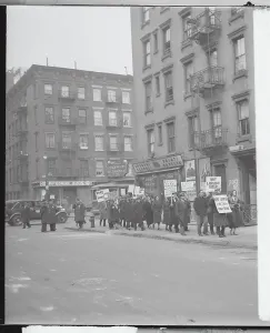 New York City Protests Prints: Demonstrators Protesting Evictions
