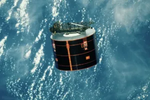 Space Exploration Images Prints: Discovery Satellite in Orbit