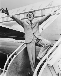 Vintage Celebrity Photos Prints: Domenico Modugno Bursts Into Song