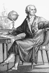 Swiss Mathematician Prints: Drawing of Mathematician Leonard Euler