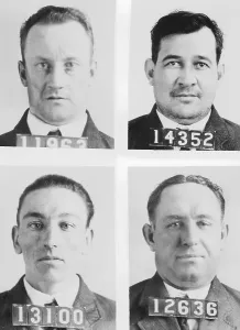 Four Escaped Convicts Print - Michigan City, Indiana, 1933