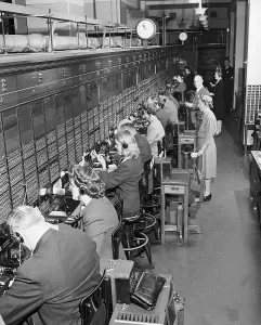 Telephone Switchboard Operators, 1/11/1946 New York Print
