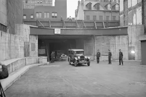 Civil Engineering History Prints: First Car Coming Through Holland Tunnel on Opening Day