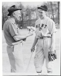 Tris Speaker Mentors Young Outfielder Print