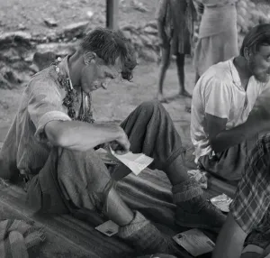 Hillary Reading Mail Print: Edmund Hillary on Mt. Everest