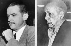 Prints of Reclusive billionaire industrialist Howard Hughes in a 1947 photo (left) and in 1972 (right) Industrialist Prints: Howard Hughes: A Life in Two Prints - 1947 and 1972